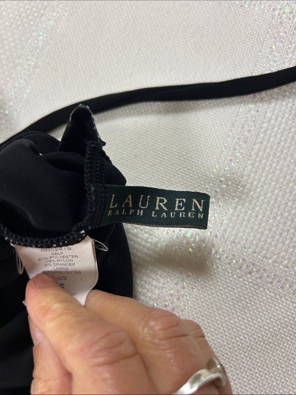 Ralph Lauren Strapless Black Summer Dress with Removable Halter image 5